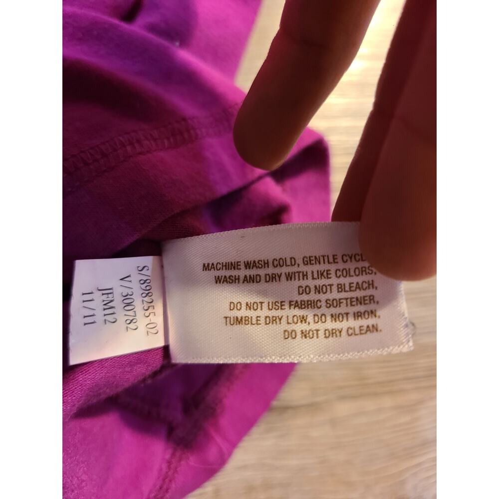 Active by old navy xs women's purple v-neck long sleeve top - Picture 5 of 8